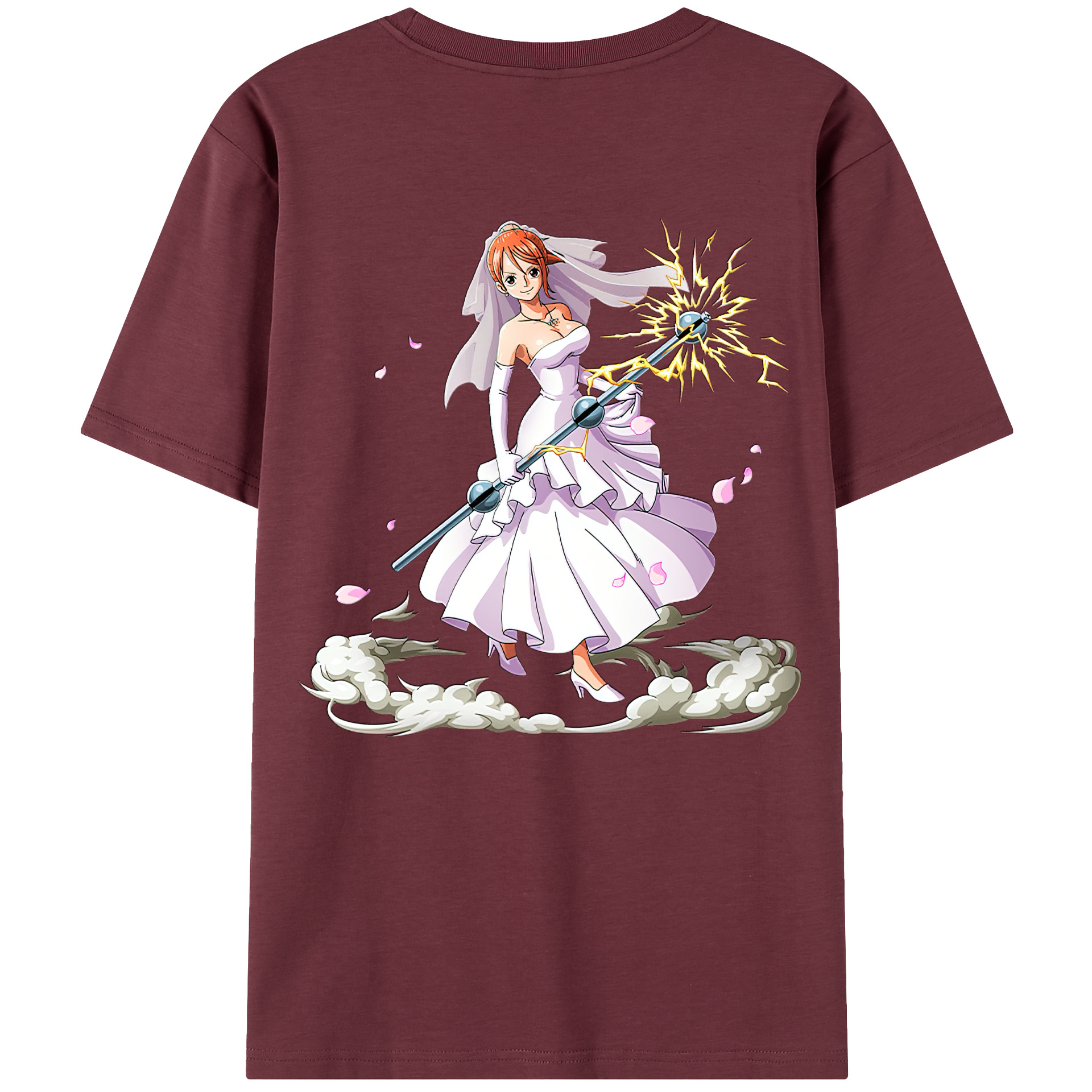 ワンピース ナミ ONE PIECE Nami 綿100％半袖Tシャツ（背面プリント）